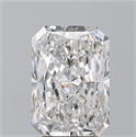 Natural Diamond 3.21 Carats, Radiant with  Cut, D Color, SI1 Clarity and Certified by GIA