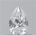 Diamante Natural 0.50 quilates, De pera , Color D, claridad VVS2 y certificado GIA