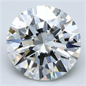 Natural Diamond 3.51 Carats, Round with Excellent Cut, I Color, VS2 Clarity and Certified by GIA