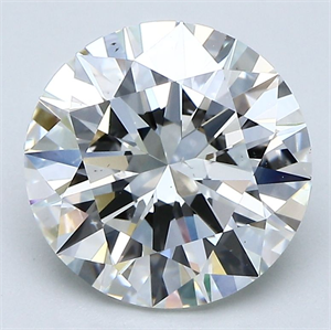 Foto Diamante Natural 3.51 quilates, Redondo , Color I, claridad VS2 y certificado GIA de