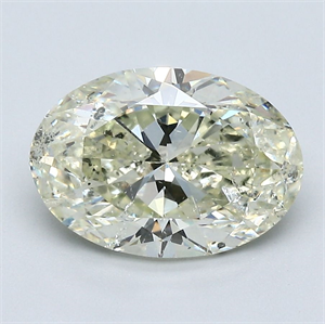 Picture of Natural Diamond 2.51 Carats, Oval with  Cut, M Color, SI2 Clarity and Certified by GIA