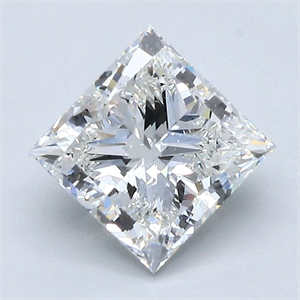 Picture of Natural Diamond 1.90 Carats, Princess with  Cut, G Color, VS1 Clarity and Certified by GIA