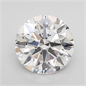Lab Grown Diamond 1.06 Carats, Round with Ideal Cut, D Color, VVS2 Clarity and Certified by IGI
