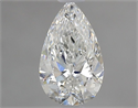 Natural Diamond 0.70 Carats, Pear with  Cut, F Color, SI1 Clarity and Certified by GIA