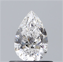 Natural Diamond 0.51 Carats, Pear with  Cut, D Color, VS2 Clarity and Certified by GIA
