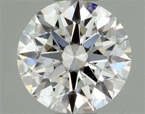 Picture of Natural Diamond 0.42 Carats, Round with Excellent Cut, F Color, SI2 Clarity and Certified by GIA