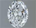 Natural Diamond 0.80 Carats, Oval with  Cut, D Color, VVS1 Clarity and Certified by GIA