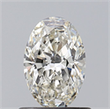 Natural Diamond 0.65 Carats, Oval with  Cut, I Color, VS1 Clarity and Certified by GIA