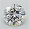 Lab Grown Diamond 1.34 Carats, Round with Ideal Cut, E Color, VVS2 Clarity and Certified by IGI