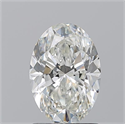 Natural Diamond 1.51 Carats, Oval with  Cut, I Color, VVS2 Clarity and Certified by GIA