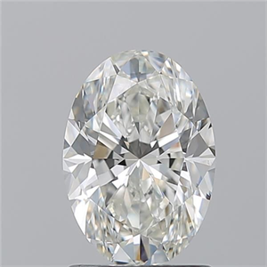 Picture of Natural Diamond 1.51 Carats, Oval with  Cut, I Color, VVS2 Clarity and Certified by GIA