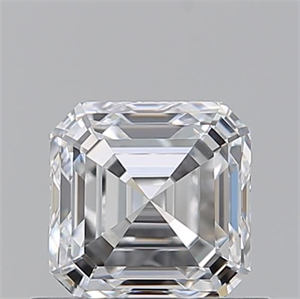 Picture of Natural Diamond 0.74 Carats, Asscher with  Cut, D Color, VVS2 Clarity and Certified by GIA
