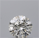 Natural Diamond 0.40 Carats, Round with Excellent Cut, H Color, IF Clarity and Certified by IGI