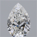 Natural Diamond 0.43 Carats, Pear with  Cut, F Color, IF Clarity and Certified by GIA