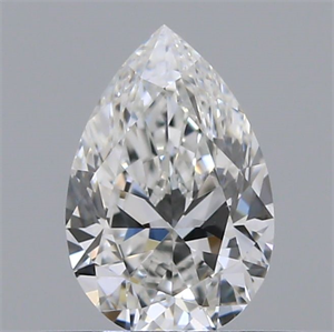 Picture of Natural Diamond 0.43 Carats, Pear with  Cut, F Color, IF Clarity and Certified by GIA