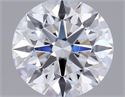 Lab Grown Diamond 1.04 Carats, Round with Ideal Cut, D Color, VVS2 Clarity and Certified by IGI