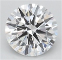 Lab Grown Diamond 2.29 Carats, Round with Ideal Cut, D Color, IF Clarity and Certified by IGI