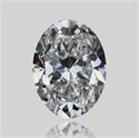 Natural Diamond 0.70 Carats, Oval with  Cut, F Color, VVS1 Clarity and Certified by GIA