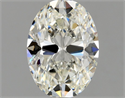 Natural Diamond 0.90 Carats, Oval with  Cut, I Color, VVS1 Clarity and Certified by GIA