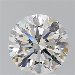 Picture of Natural Diamond 4.01 Carats, Round with Excellent Cut, J Color, SI1 Clarity and Certified by GIA