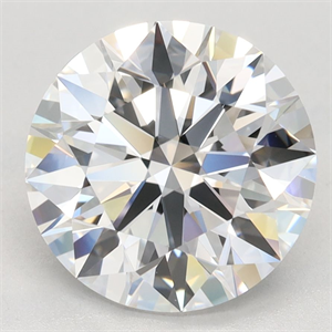Picture of Lab Grown Diamond 3.05 Carats, Round with Ideal Cut, E Color, IF Clarity and Certified by IGI