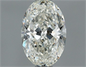 Natural Diamond 0.70 Carats, Oval with  Cut, H Color, VVS1 Clarity and Certified by IGI