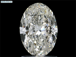 Picture of Natural Diamond 1.70 Carats, Oval with  Cut, I Color, SI2 Clarity and Certified by GIA