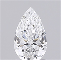 Natural Diamond 0.54 Carats, Pear with  Cut, E Color, VVS2 Clarity and Certified by GIA