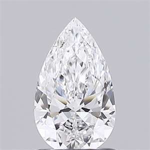 Picture of Natural Diamond 0.54 Carats, Pear with  Cut, E Color, VVS2 Clarity and Certified by GIA