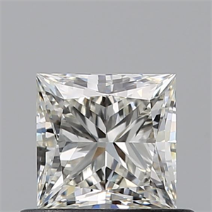 Picture of Natural Diamond 0.54 Carats, Princess with  Cut, J Color, VVS1 Clarity and Certified by GIA