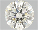 Natural Diamond 1.02 Carats, Round with Excellent Cut, N Color, SI2 Clarity and Certified by GIA