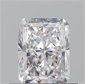 Natural Diamond 0.70 Carats, Radiant with  Cut, D Color, VVS1 Clarity and Certified by GIA