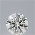 Natural Diamond 0.42 Carats, Round with Excellent Cut, H Color, VVS2 Clarity and Certified by IGI