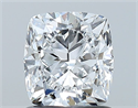 Natural Diamond 1.20 Carats, Cushion with  Cut, D Color, VS2 Clarity and Certified by GIA