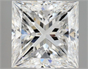Natural Diamond 1.67 Carats, Princess with  Cut, E Color, VVS1 Clarity and Certified by GIA