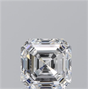 Natural Diamond 1.15 Carats, Asscher with  Cut, D Color, VVS1 Clarity and Certified by GIA