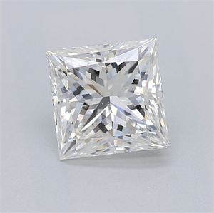 Foto Diamante Natural 0.90 quilates, Princesa , Color F, claridad SI1 y certificado GIA de
