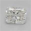 Natural Diamond 1.70 Carats, Radiant with  Cut, J Color, VS2 Clarity and Certified by GIA