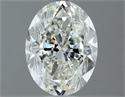 Natural Diamond 1.01 Carats, Oval with  Cut, H Color, VS1 Clarity and Certified by IGI