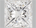 Natural Diamond 0.53 Carats, Princess with  Cut, D Color, I1 Clarity and Certified by GIA