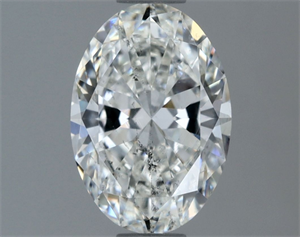 Foto Diamante Natural 1.02 quilates, Ovalado , Color G, claridad SI2 y certificado GIA de