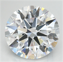 Lab Grown Diamond 4.14 Carats, Round with Excellent Cut, D Color, IF Clarity and Certified by GIA