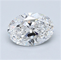 Natural Diamond 1.21 Carats, Oval with  Cut, E Color, VVS2 Clarity and Certified by GIA