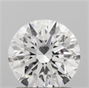 Lab Grown Diamond 1.06 Carats, Round with Ideal Cut, D Color, VVS1 Clarity and Certified by IGI