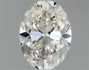 Picture of Natural Diamond 0.91 Carats, Oval with  Cut, H Color, VVS2 Clarity and Certified by GIA