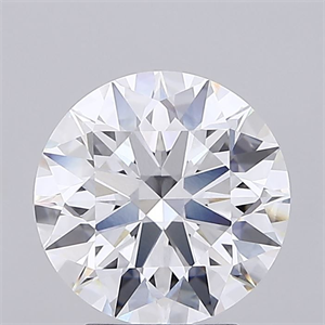 Picture of Lab Grown Diamond 3.35 Carats, Round with Excellent Cut, E Color, VVS1 Clarity and Certified by GIA