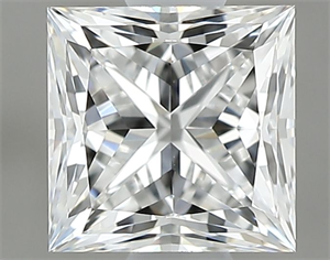 Picture of Natural Diamond 0.80 Carats, Princess with  Cut, F Color, VVS2 Clarity and Certified by GIA