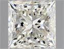 Natural Diamond 2.91 Carats, Princess with  Cut, K Color, VS2 Clarity and Certified by GIA