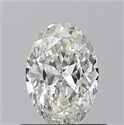 Natural Diamond 0.70 Carats, Oval with  Cut, I Color, VVS1 Clarity and Certified by GIA