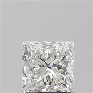 Picture of Natural Diamond 1.70 Carats, Princess with  Cut, I Color, SI1 Clarity and Certified by GIA